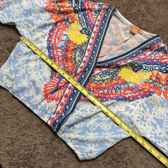 Flying Tomato|Anthropologie|S-Boho 3/4 Wide Sleeve Kimono Style Blouse--EUC - Picture 13 of 16
